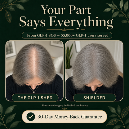 GLP-1 SOS™ Hair Shield — Keep the Weight Loss AND Your Hair | 3-in-1 Defense for the GLP-1 Shed