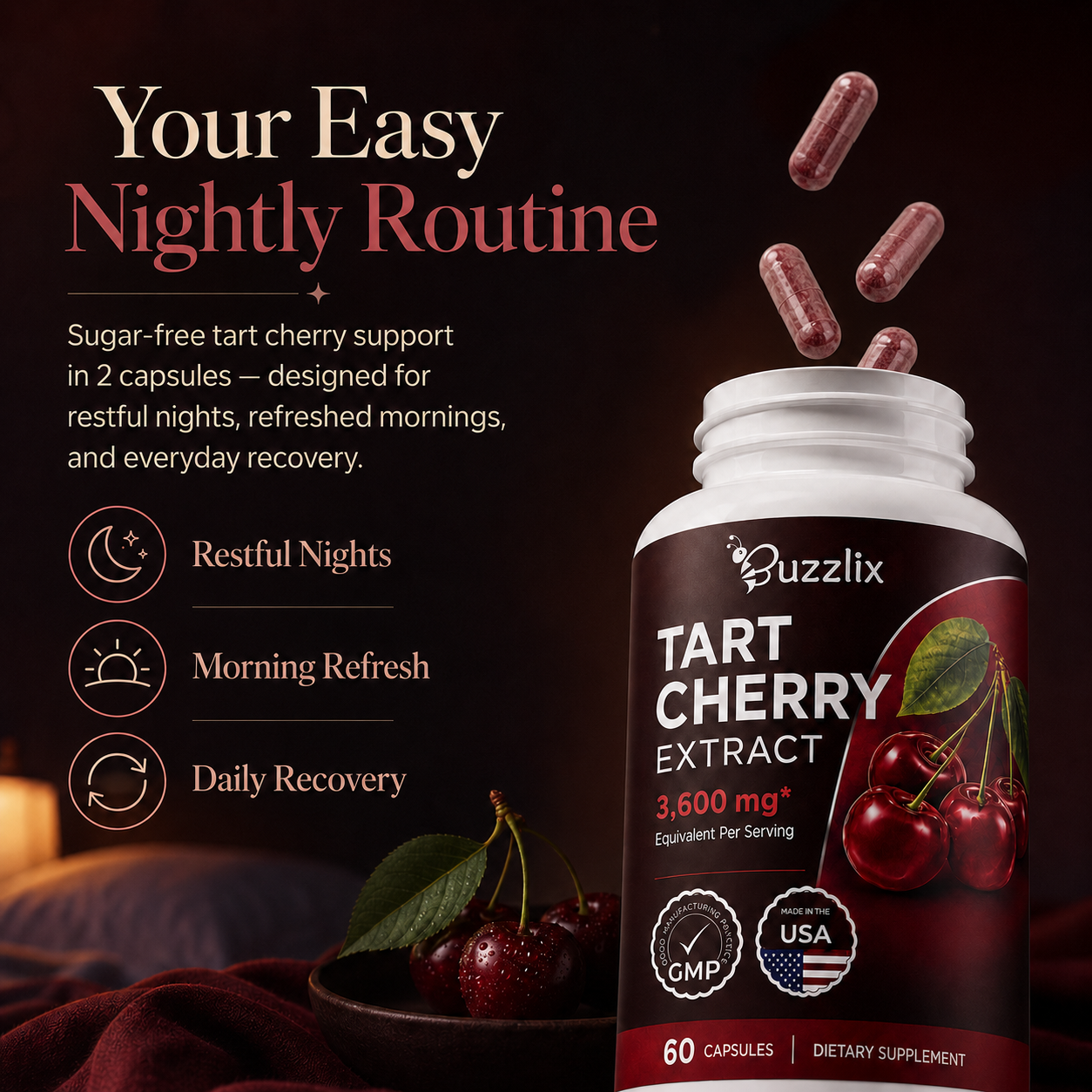 Tart Cherry Extract for Sleep
